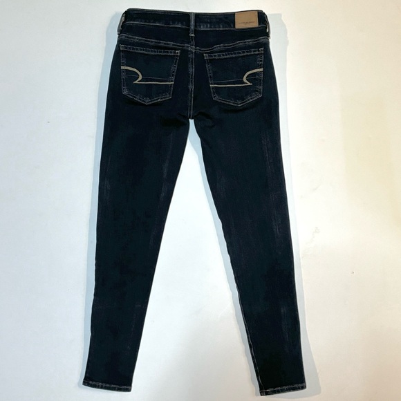 AE Super Stretch x4 Jegging Jeans Dark Wash 0S or 0 Short - Picture 3 of 12